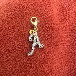 Swarovski Gold and Silver Initial Pendant